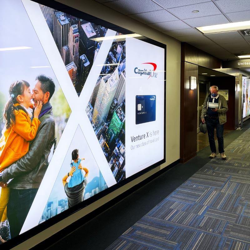 Details of Airport Advertising Examples at Dulles